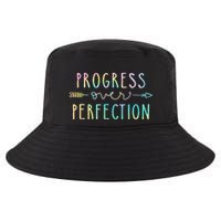 Progress Over Perfection Motivational Gifts Cool Comfort Performance Bucket Hat