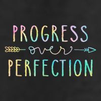 Progress Over Perfection Motivational Gifts Cool Comfort Performance Bucket Hat