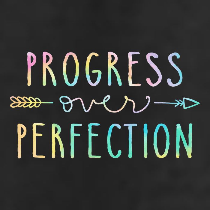 Progress Over Perfection Motivational Gifts Cool Comfort Performance Bucket Hat