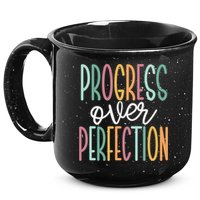 Progress Over Perfection 15oz Campfire Ceramic Mug