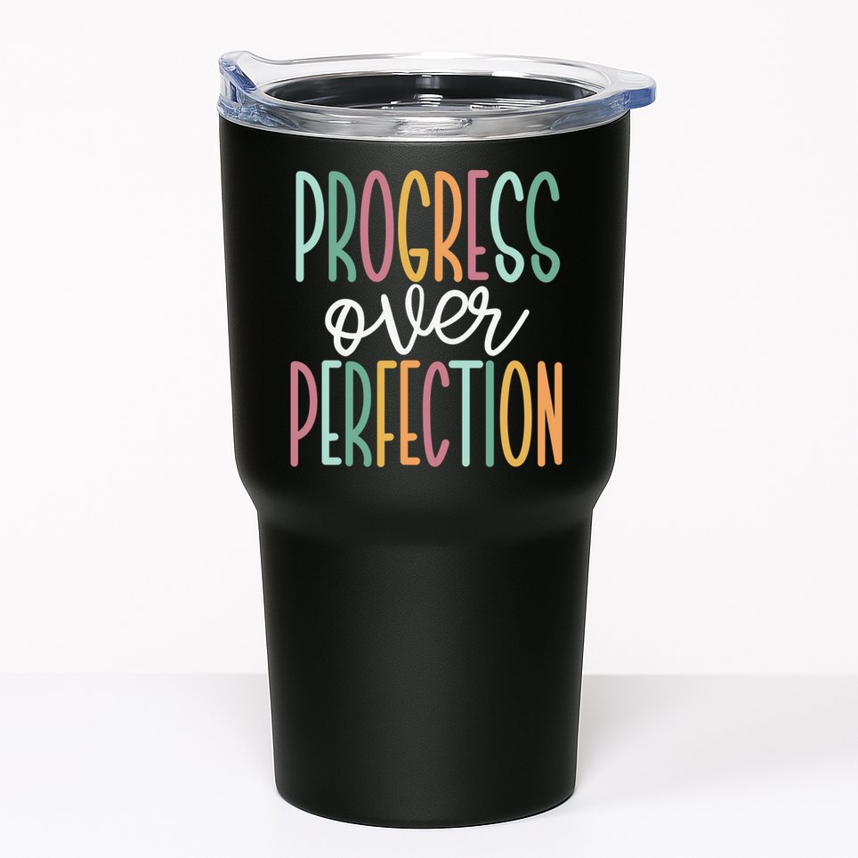 Progress Over Perfection Tumbler