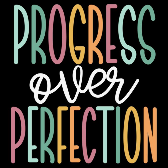 Progress Over Perfection Cropped Pullover Crew