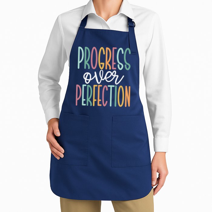 Progress Over Perfection Apron