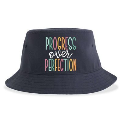 Progress Over Perfection Sustainable Bucket Hat