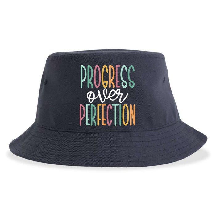 Progress Over Perfection Sustainable Bucket Hat