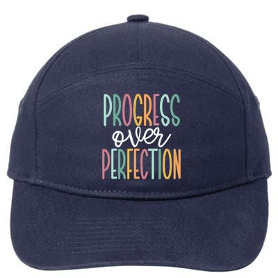 Progress Over Perfection 7-Panel Snapback Hat