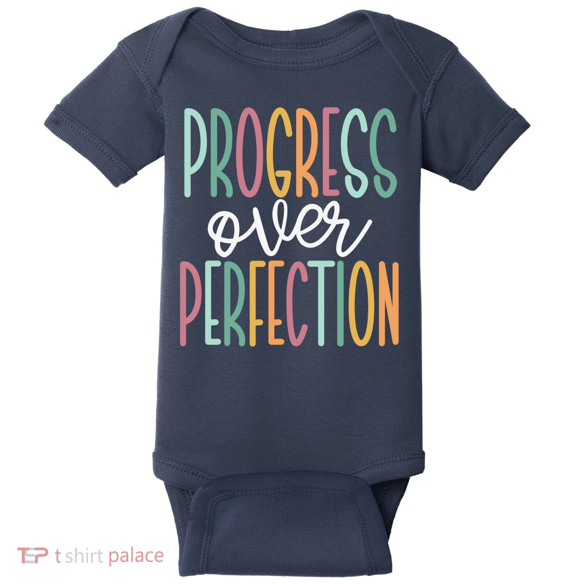Progress Over Perfection Baby Bodysuit