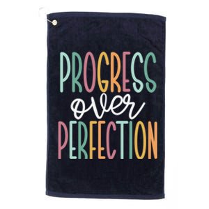 Progress Over Perfection Platinum Collection Golf Towel