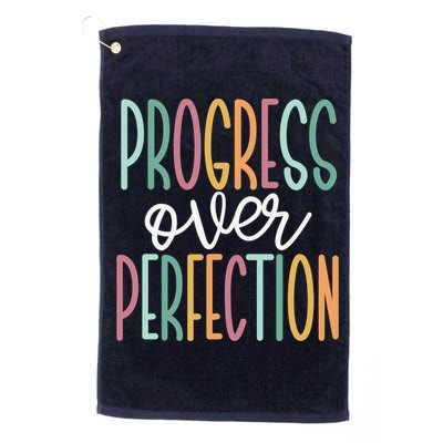 Progress Over Perfection Golf Towel