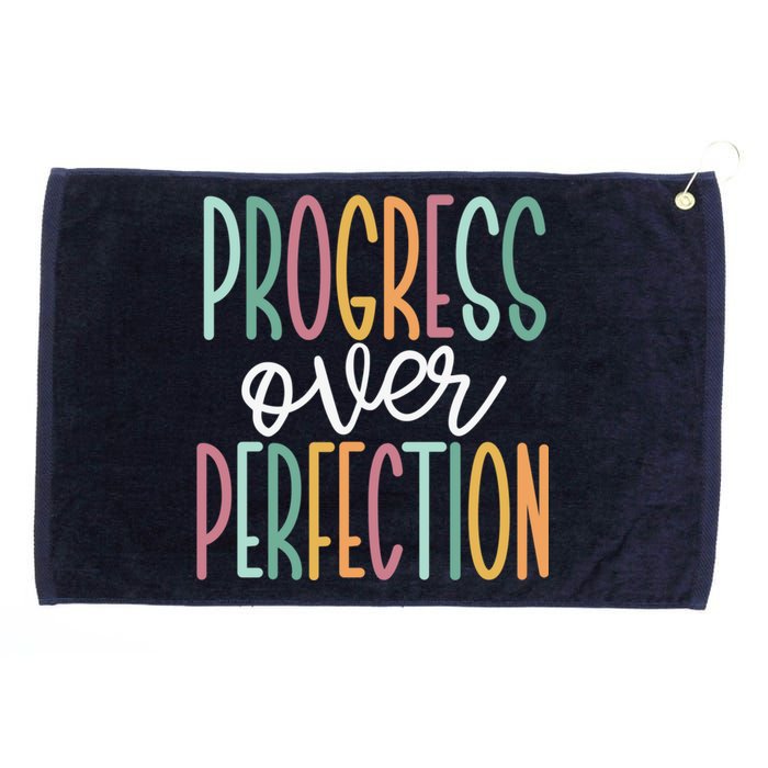 Progress Over Perfection Grommeted Golf Towel