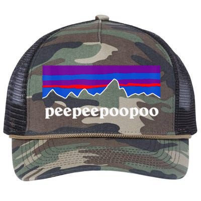 Peepeepoopoo Outdoors Pee Pee Poo Poo 2024 Retro Rope Trucker Hat Cap