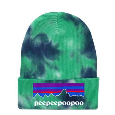 Peepeepoopoo Outdoors Pee Pee Poo Poo 2024 Tie Dye 12in Knit Beanie