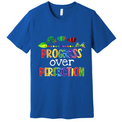 Progress Over Perfection Motivational Teacher Premium T-Shirt
