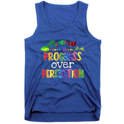 Progress Over Perfection Motivational Teacher Tank Top