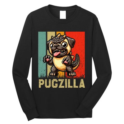 Pug Owner Pugzilla Dog Love Long Sleeve Shirt