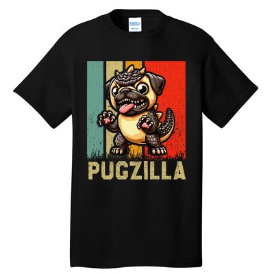 Pug Owner Pugzilla Dog Love Tall T-Shirt