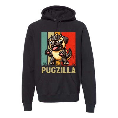 Pug Owner Pugzilla Dog Love Premium Hoodie