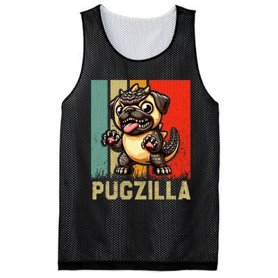 Pug Owner Pugzilla Dog Love Mesh Reversible Basketball Jersey Tank