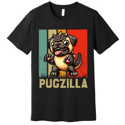 Pug Owner Pugzilla Dog Love Premium T-Shirt