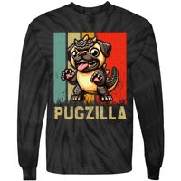 Pug Owner Pugzilla Dog Love Tie-Dye Long Sleeve Shirt