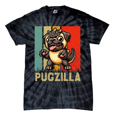 Pug Owner Pugzilla Dog Love Tie-Dye T-Shirt