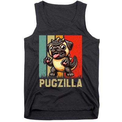 Pug Owner Pugzilla Dog Love Tank Top