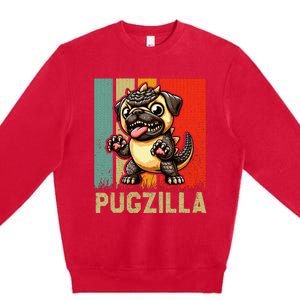 Pug Owner Pugzilla Dog Love Premium Crewneck Sweatshirt