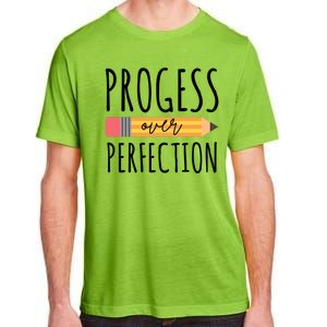 Progress Over Perfection Education Back To School Adult ChromaSoft Performance T-Shirt