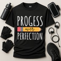 Progress Over Perfection Education Back To School Cooling Performance Crew T-Shirt