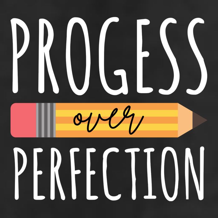 Progress Over Perfection Education Back To School Adult Drive Performance Visor