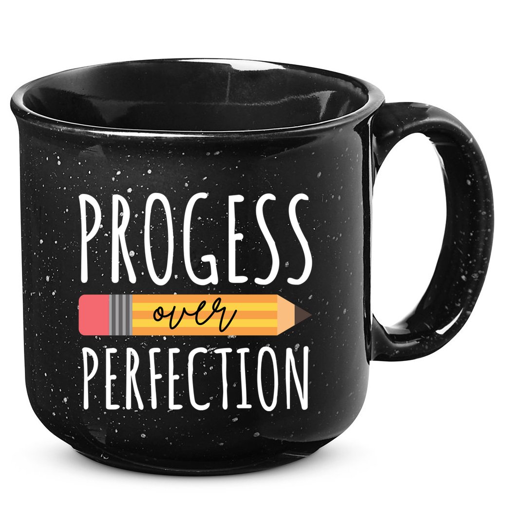 Progress Over Perfection Education Back To School 15oz Campfire Ceramic Mug