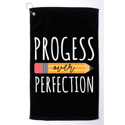 Progress Over Perfection Education Back To School Golf Towel