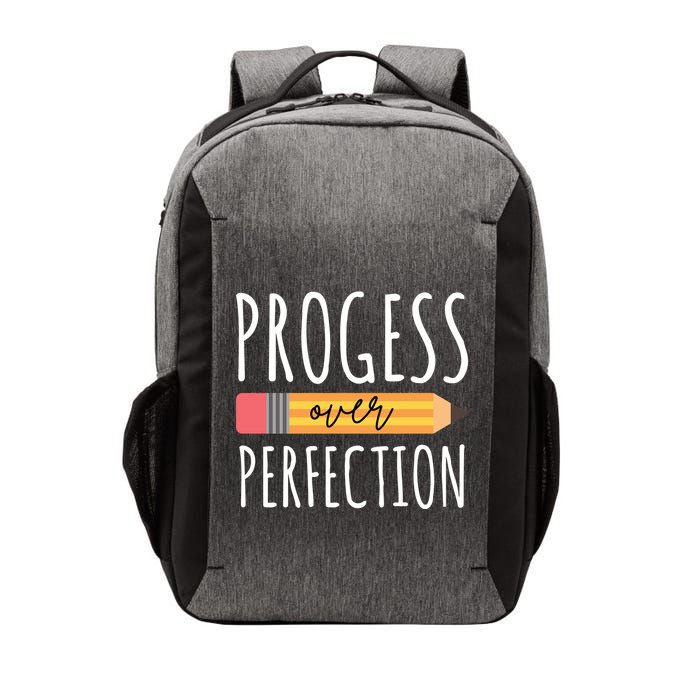 Progress Over Perfection Education Back To School Vector Backpack
