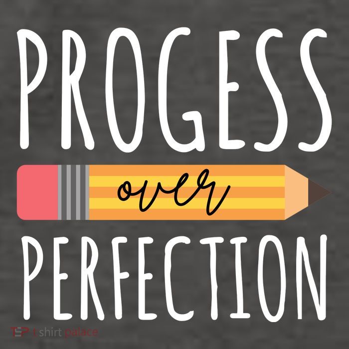 Progress Over Perfection Education Back To School Vector Backpack