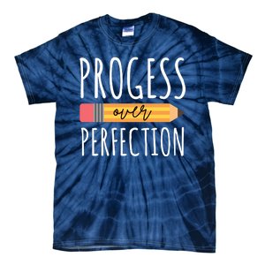 Progress Over Perfection Education Back To School Tie-Dye T-Shirt