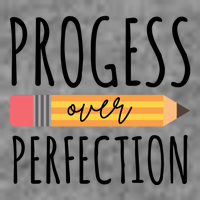 Progress Over Perfection Education Back To School 7-Panel Snapback Hat