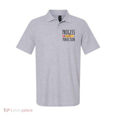 Progress Over Perfection Education Back To School Polo