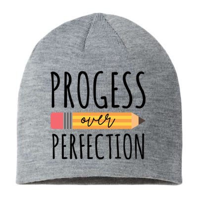 Progress Over Perfection Education Back To School Sustainable Beanie