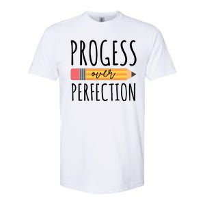 Progress Over Perfection Education Back To School Softstyle CVC T-Shirt