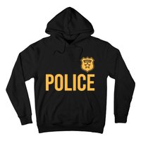 Police Officer Police Badge Halloween Costume Adults Hoodie