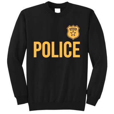 Police Officer Police Badge Halloween Costume Adults Sweatshirt