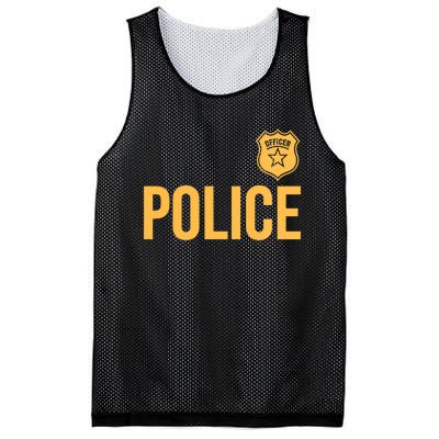 Police Officer Police Badge Halloween Costume Adults Mesh Reversible Basketball Jersey Tank