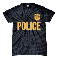 Police Officer Police Badge Halloween Costume Adults Tie-Dye T-Shirt