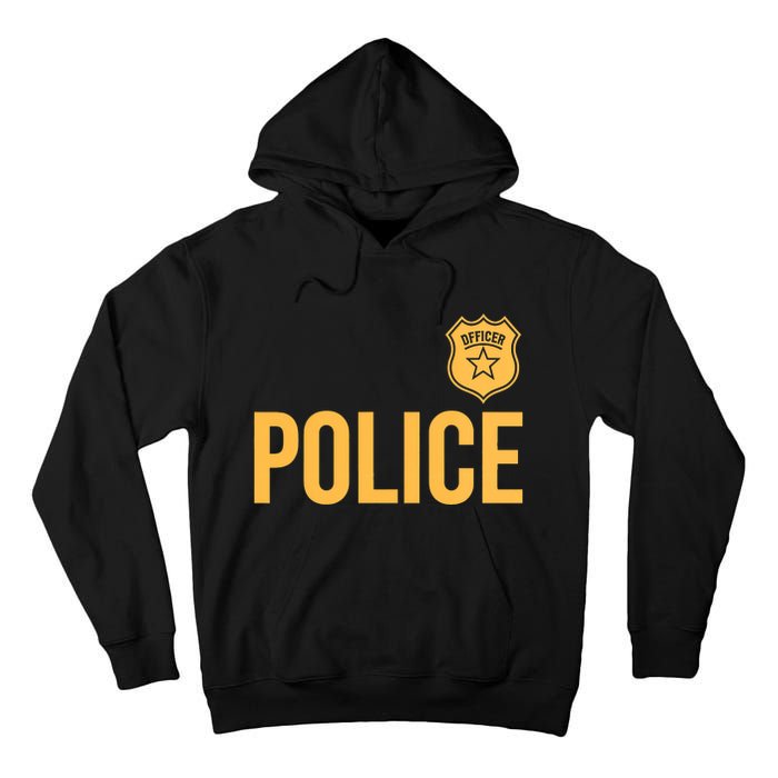 Police Officer Police Badge Halloween Costume Adults Tall Hoodie