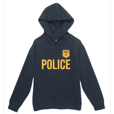 Police Officer Police Badge Halloween Costume Adults Urban Pullover Hoodie