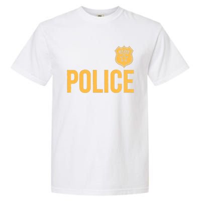 Police Officer Police Badge Halloween Costume Adults Garment-Dyed Heavyweight T-Shirt