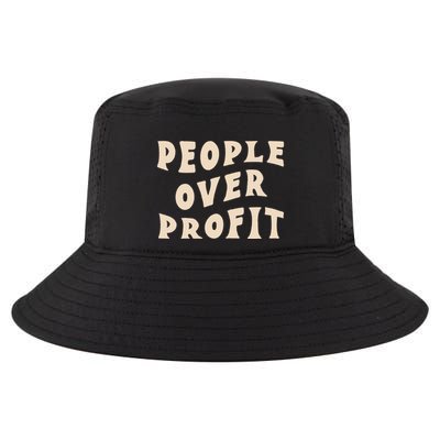 People Over Profit  Anticapitalism Cool Comfort Performance Bucket Hat
