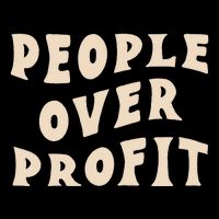 People Over Profit  Anticapitalism Drawstring Bag