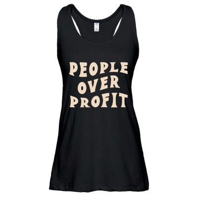People Over Profit  Anticapitalism Ladies Essential Flowy Tank