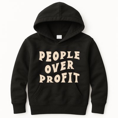 People Over Profit  Anticapitalism Kids Hoodie